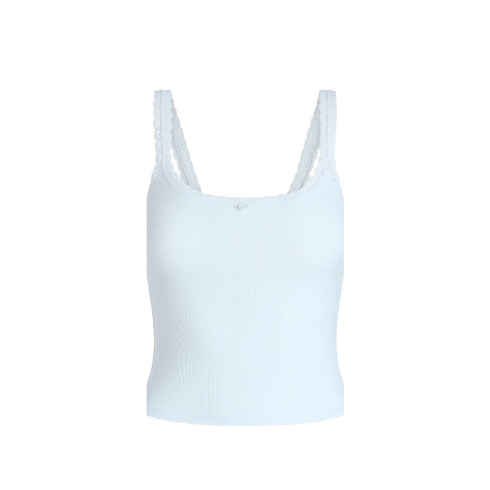 💎 SKIMS Soft Lounge Lace Cami | M| Blue Quartz | NWOT